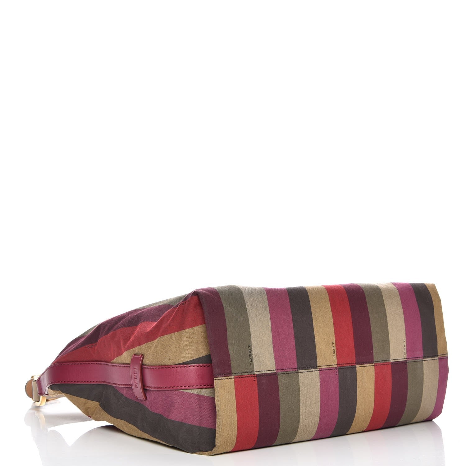 Fendi Canvas Striped Pequin Hobo Multicolor 4 of 7