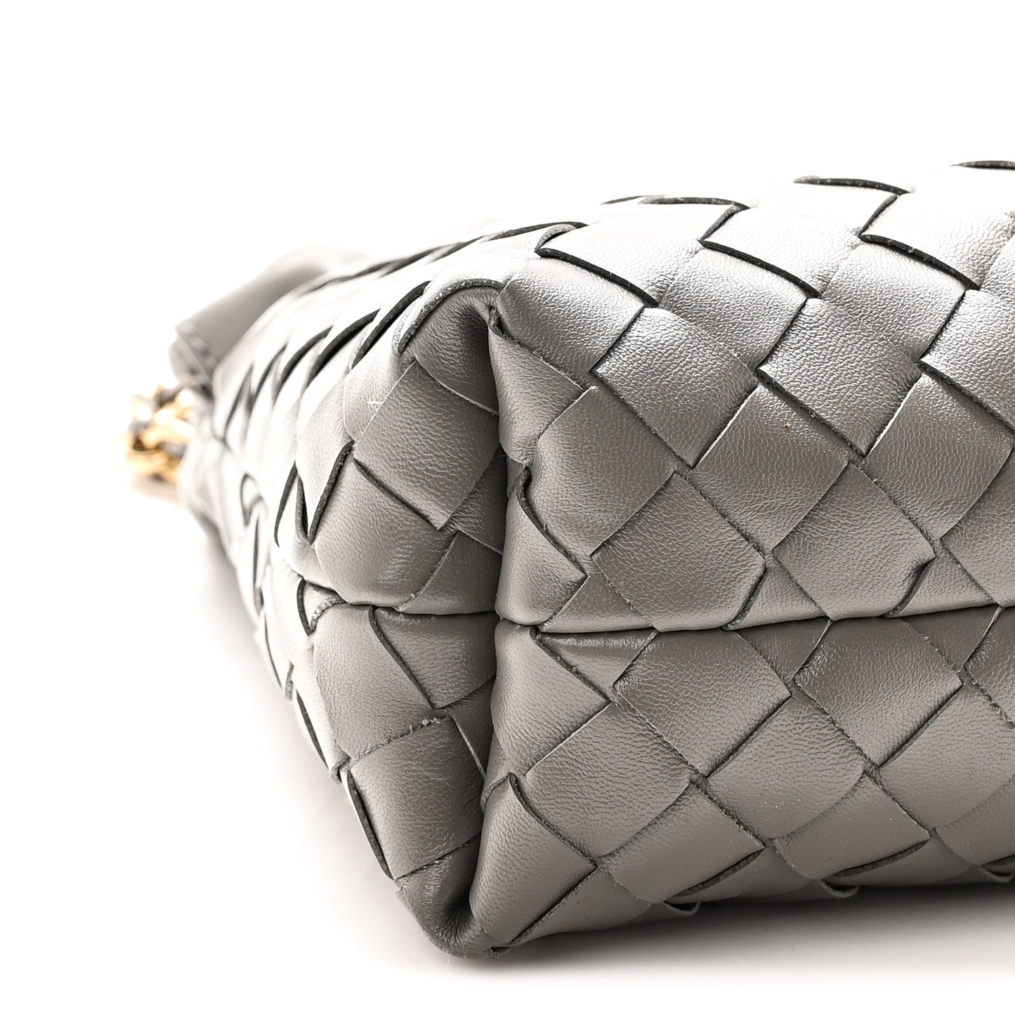 Nappa Intrecciato Dustbag Notte Shoulder Bag Basalt