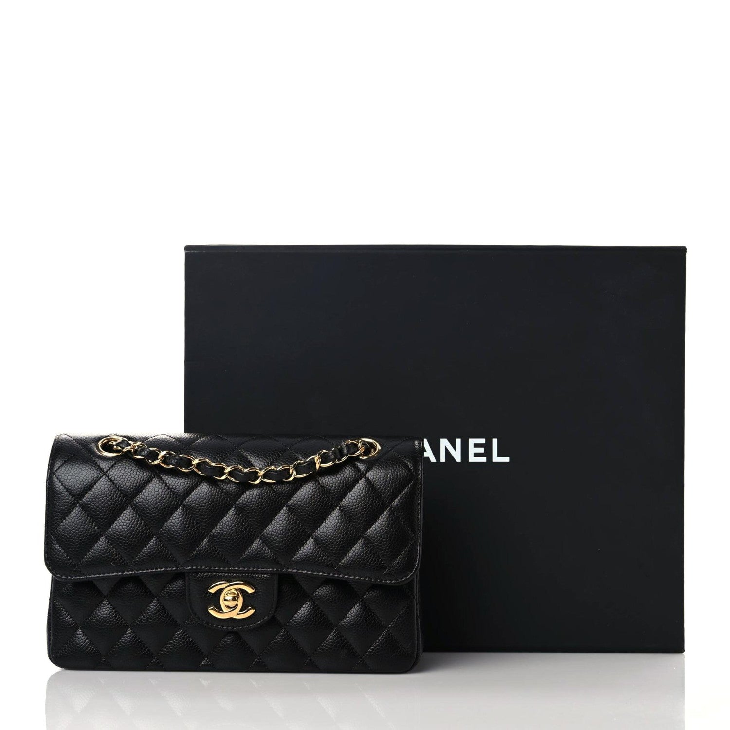 Chanel Caviar Quilted Small Double Flap Black 10 of 10
