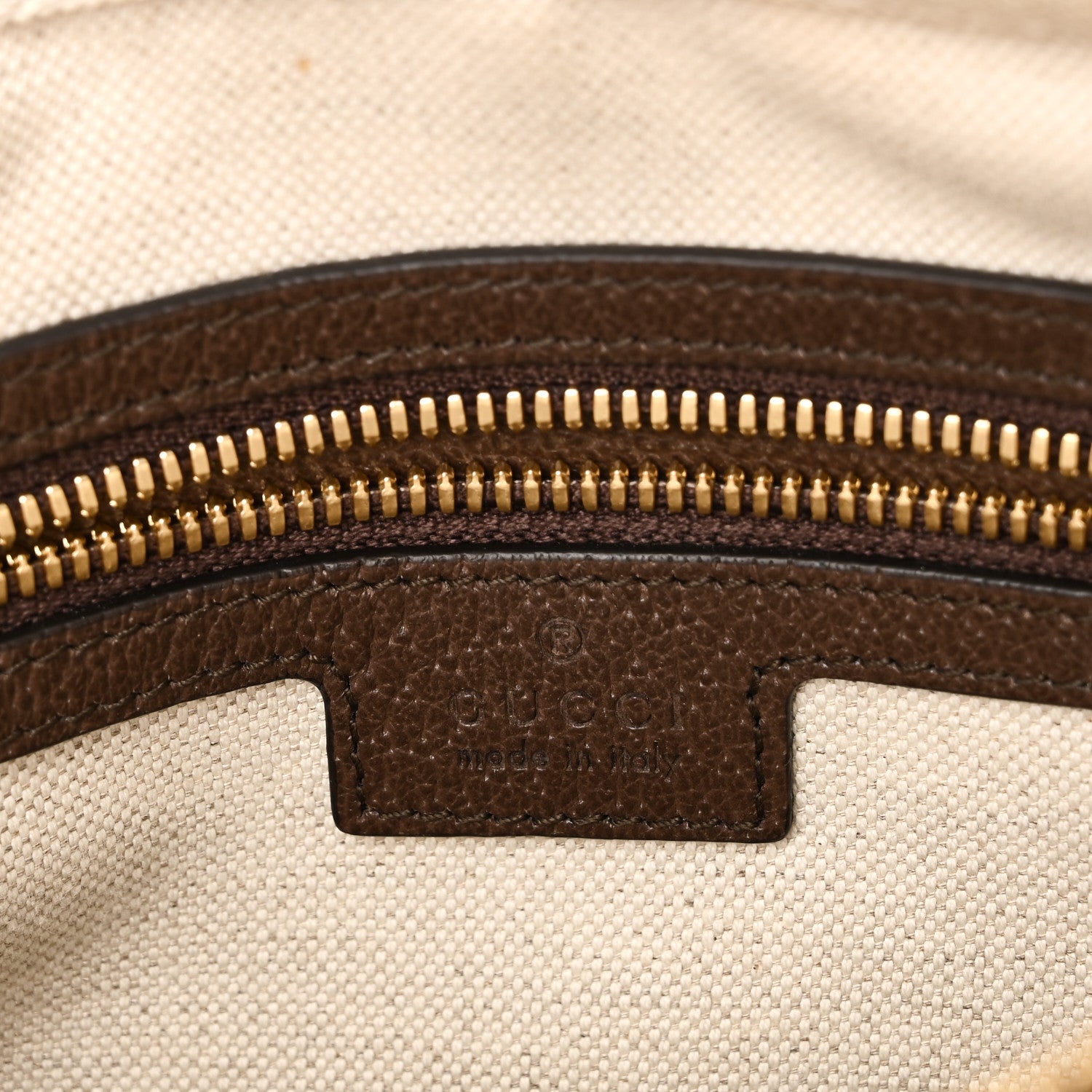 Gucci Monogram Jumbo GG Textured Dollar Calfskin Web Messenger Shoulder Bag Camel Ebony New Acero 6 of 11