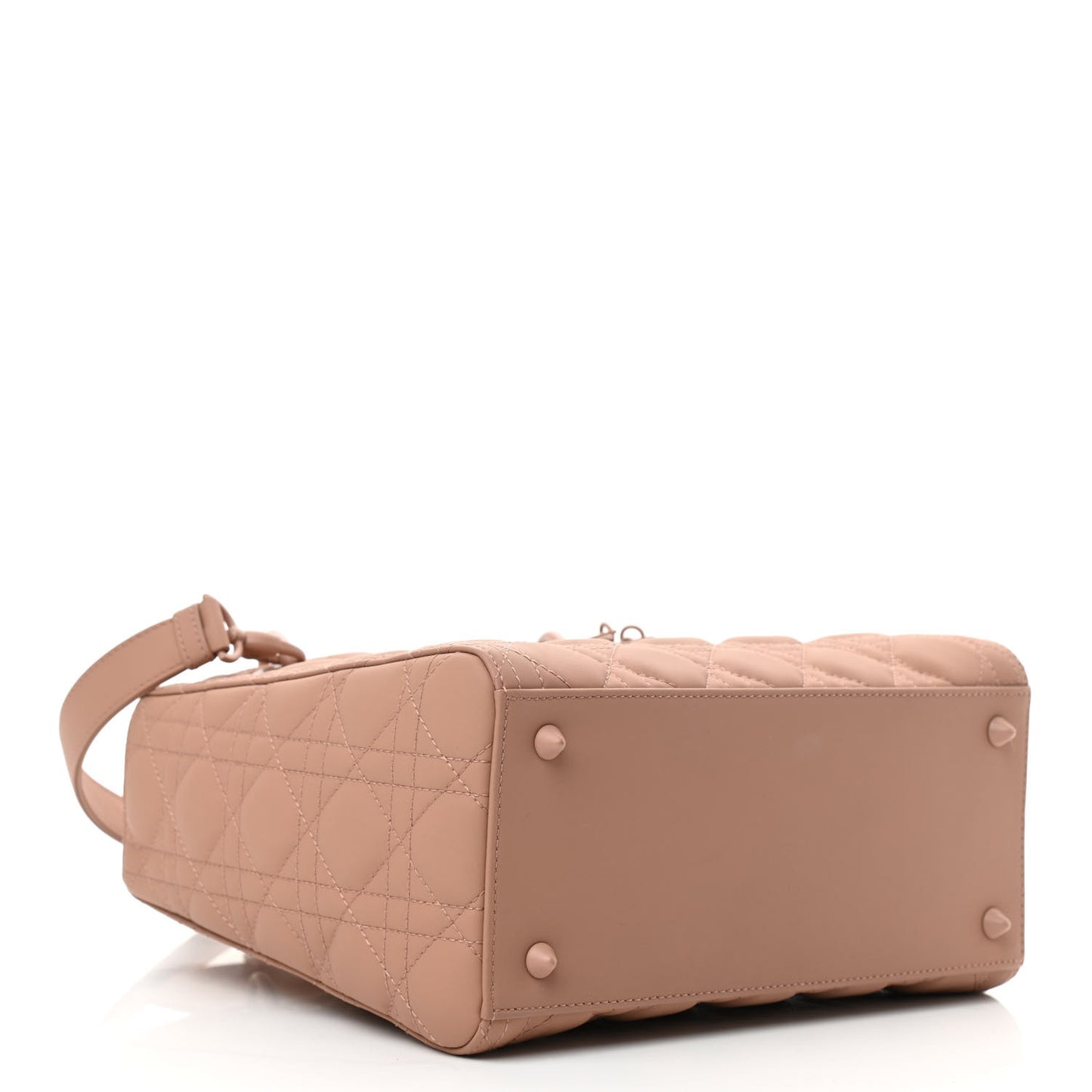 Ultra Matte Calfskin Cannage Medium Lady Dior Beige