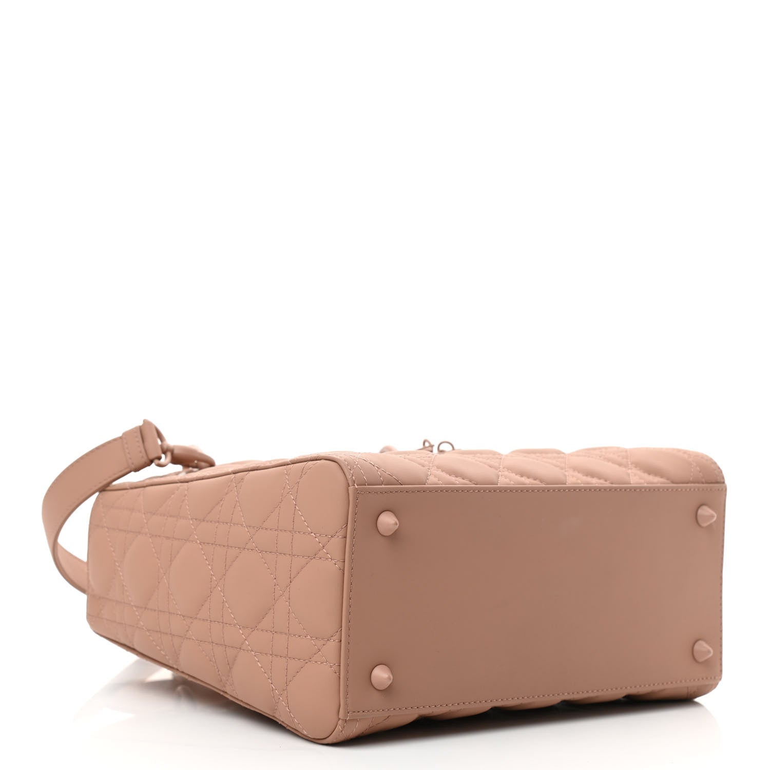 Christian Dior Ultra Matte Calfskin Cannage Medium Lady Dior Beige 4 of 11