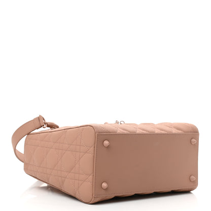 Christian Dior Ultra Matte Calfskin Cannage Medium Lady Dior Beige 4 of 11