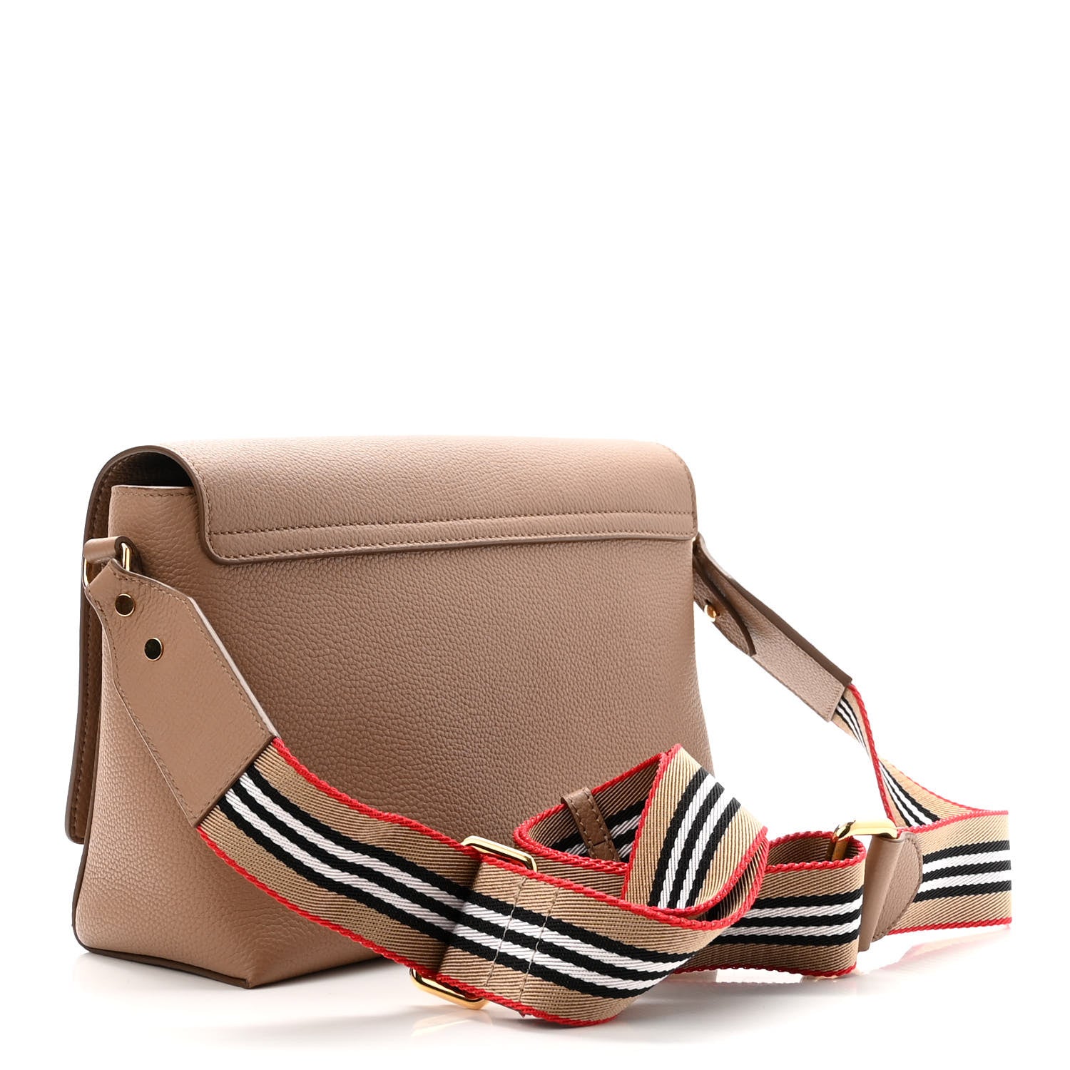 Burberry Grainy Calfskin Note Crossbody Bag Beige 3 of 9