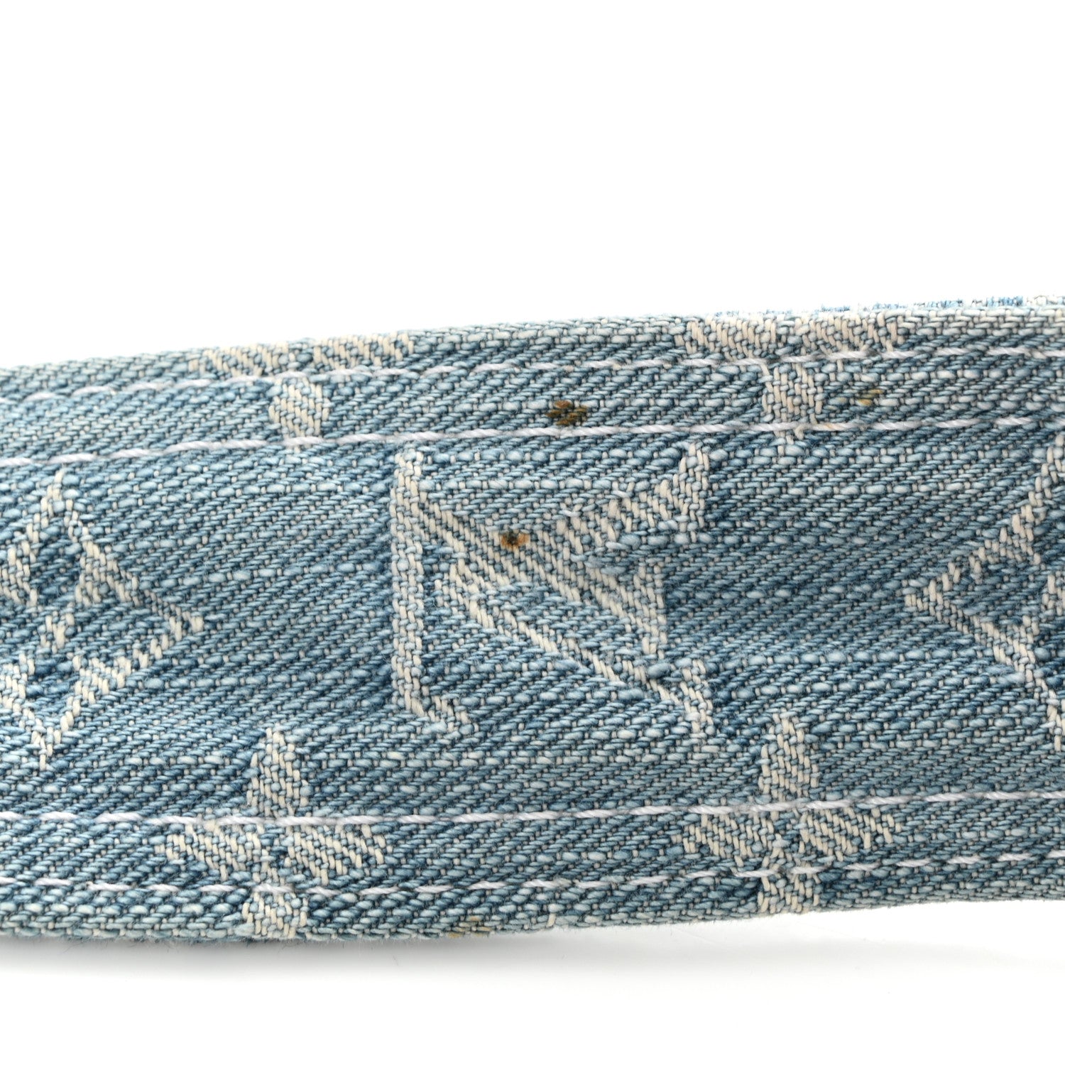 Louis Vuitton Denim Patchwork Posty Messenger Bag Blue 11 of 11