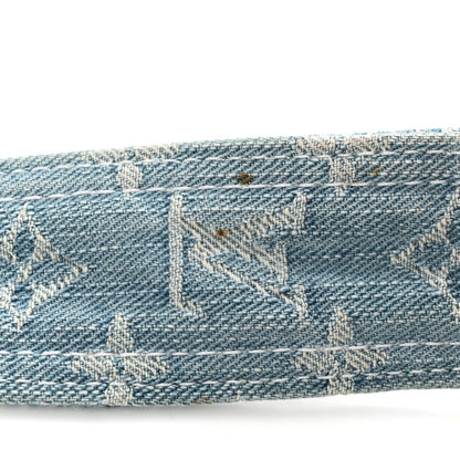 Louis Vuitton Denim Patchwork Posty Messenger Bag Blue 11 of 11