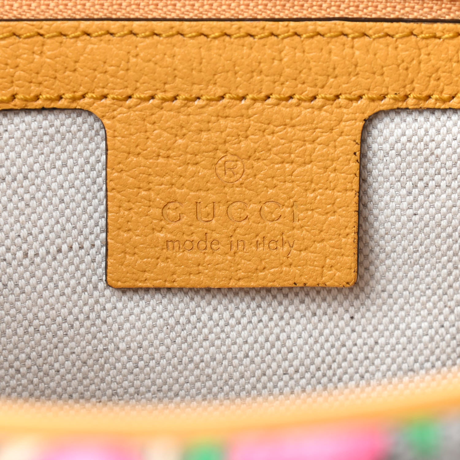 Gucci GG Supreme Monogram Flora Medium Ophidia Belt Bag Beige Multicolor Crop 7 of 8