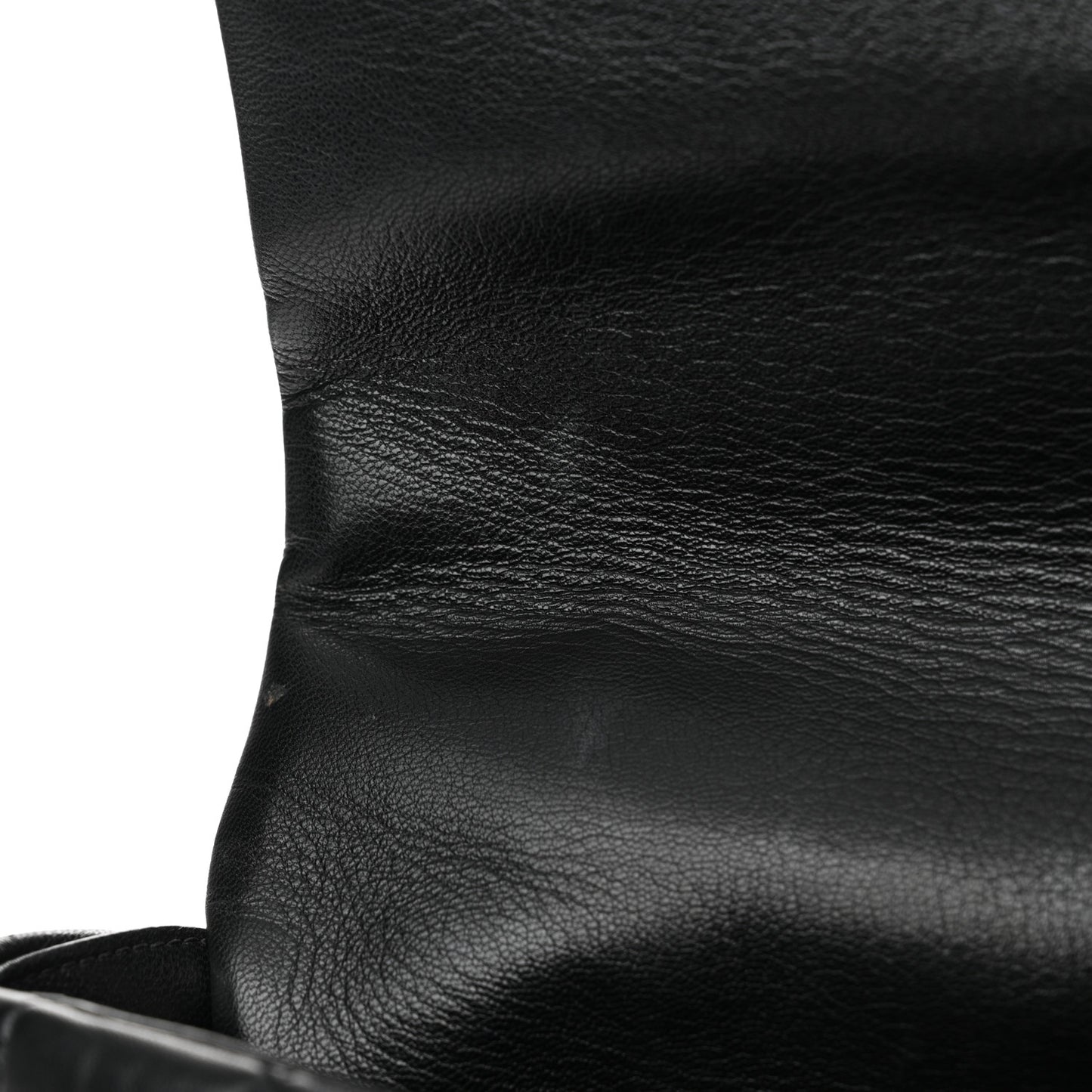 Shiny Goatskin Quilted Large Chanel 19 Flap Black