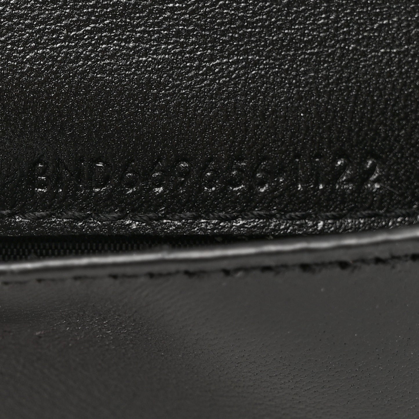 Calfskin Lambskin Snakeskin Embossed Monogram Fragments Wallet Black White