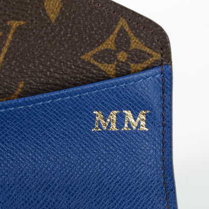 Louis Vuitton Monogram Josephine Wallet Blue 5 of 8