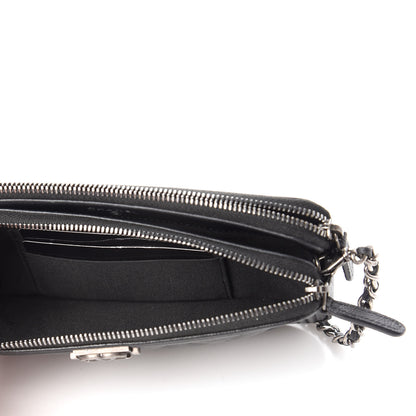 Chanel Caviar Quilted Small Boy Clutch With Chain Black 6 of 14