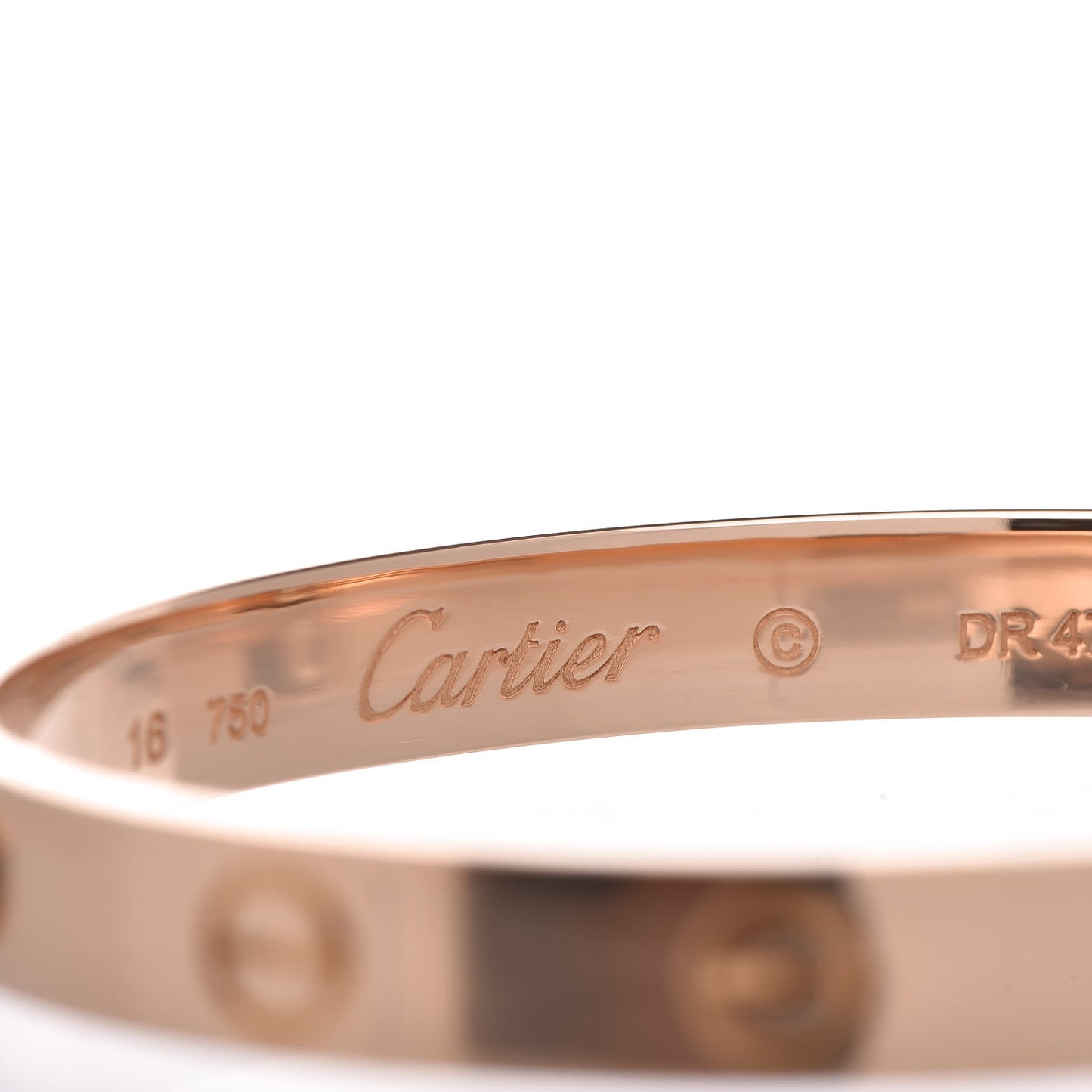 18K Pink Gold LOVE Bracelet 16
