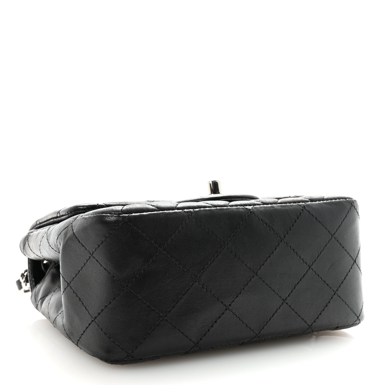 Chanel Lambskin Quilted Mini Square Flap Black 4 of 11