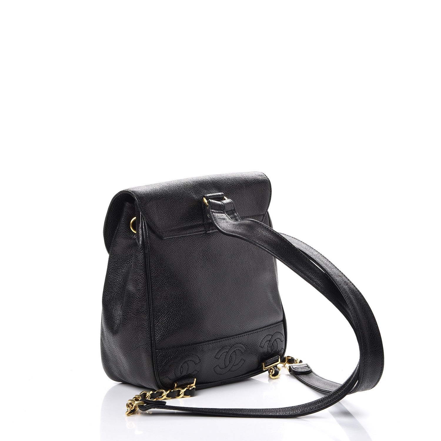 Chanel Caviar CC Backpack Black 3 of 8