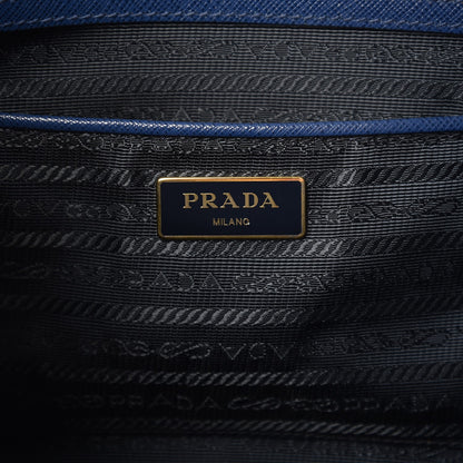 Prada Saffiano Large Galleria Double Zip Tote Bluette 6 of 14