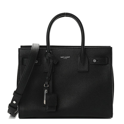 Saint Laurent Grained Calfskin Baby Sac De Jour Souple Black 1 of 8