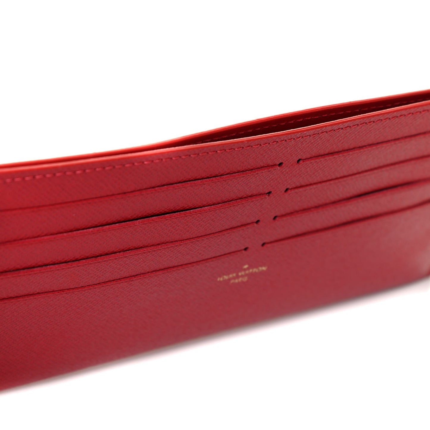 Calfskin Felicie Card Holder Insert Cherry