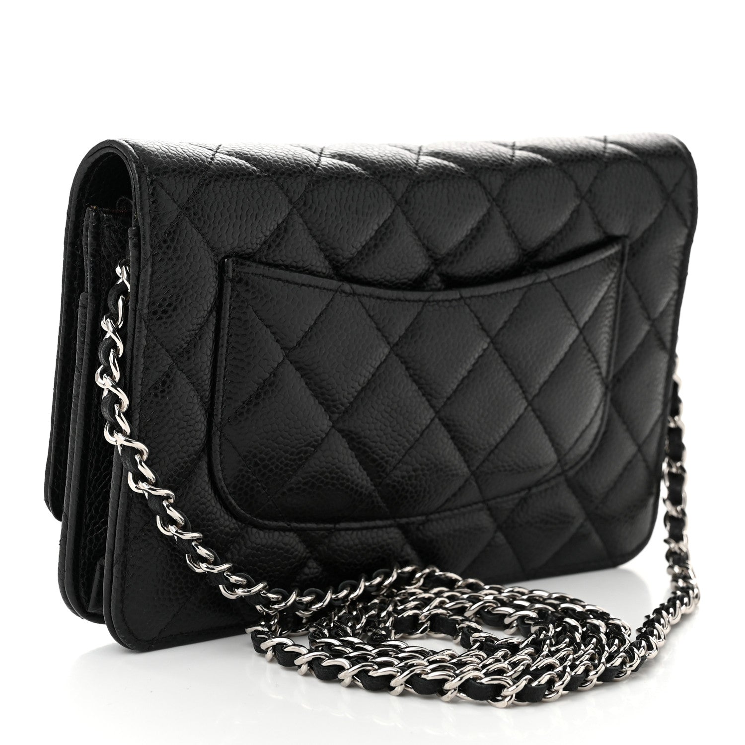 Chanel Caviar Quilted Wallet on Chain WOC Black 3 of 12
