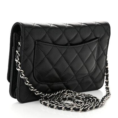 Chanel Caviar Quilted Wallet on Chain WOC Black 3 of 12