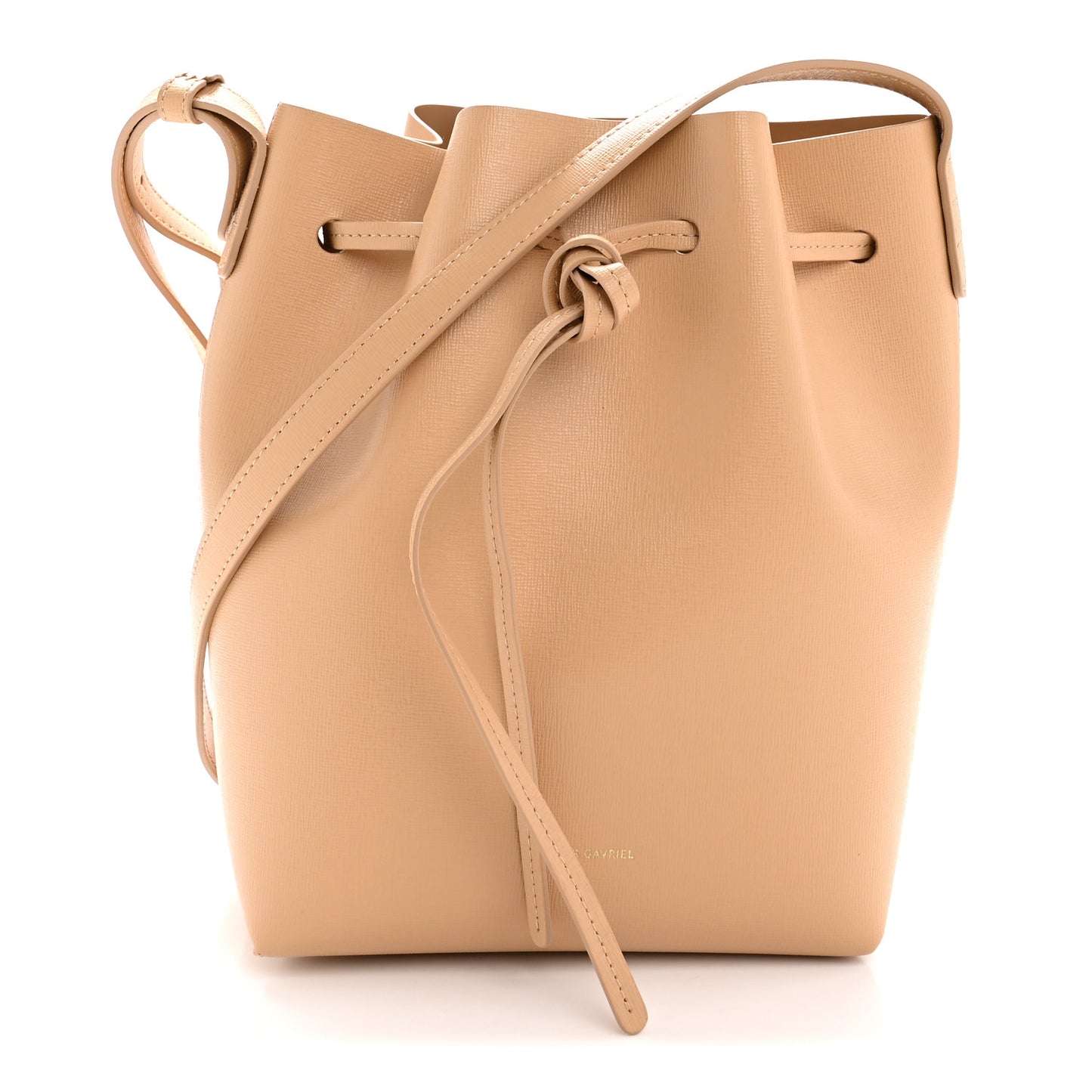 Calfskin Mini Bucket Bag Sand