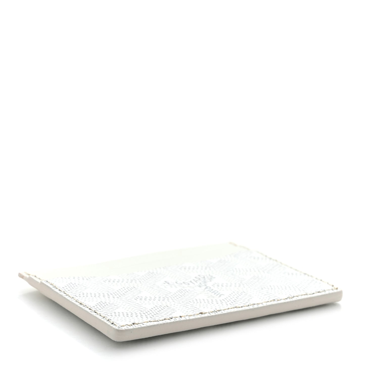 Goyardine Saint Sulpice Card Holder White