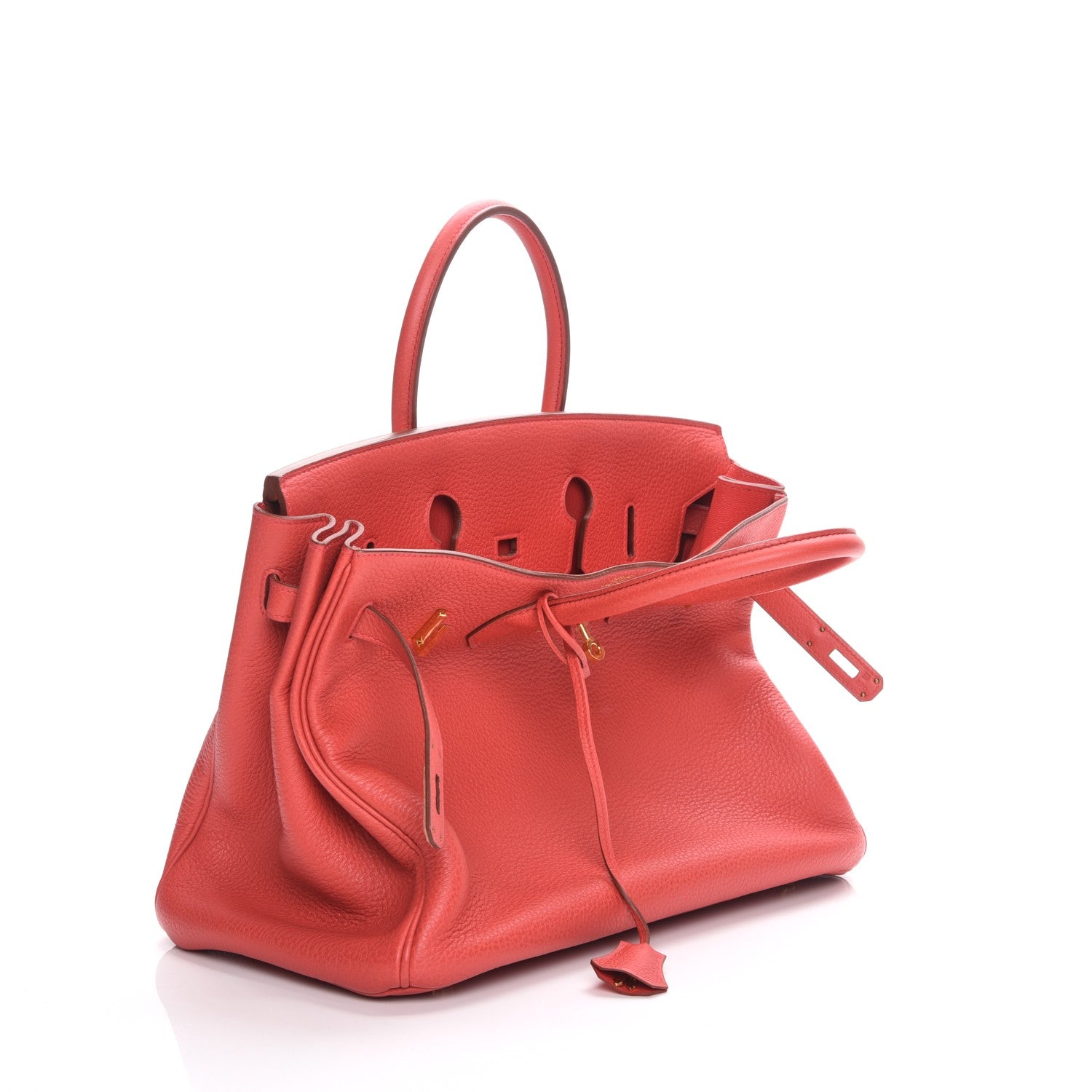 Hermes Taurillon Clemence Birkin 35 Bougainvillea 22 of 34