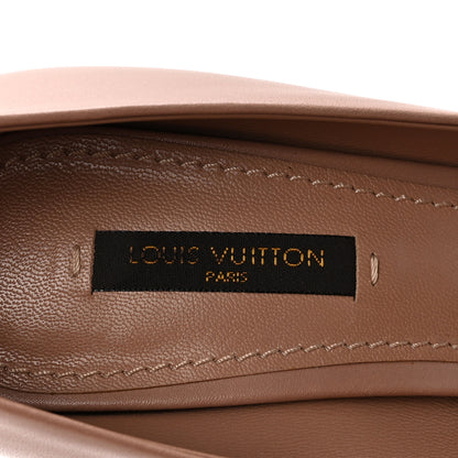 Louis Vuitton Smooth Calfskin Oh Really Peep Toe Pumps 35.5 Beige Rose 8 of 9