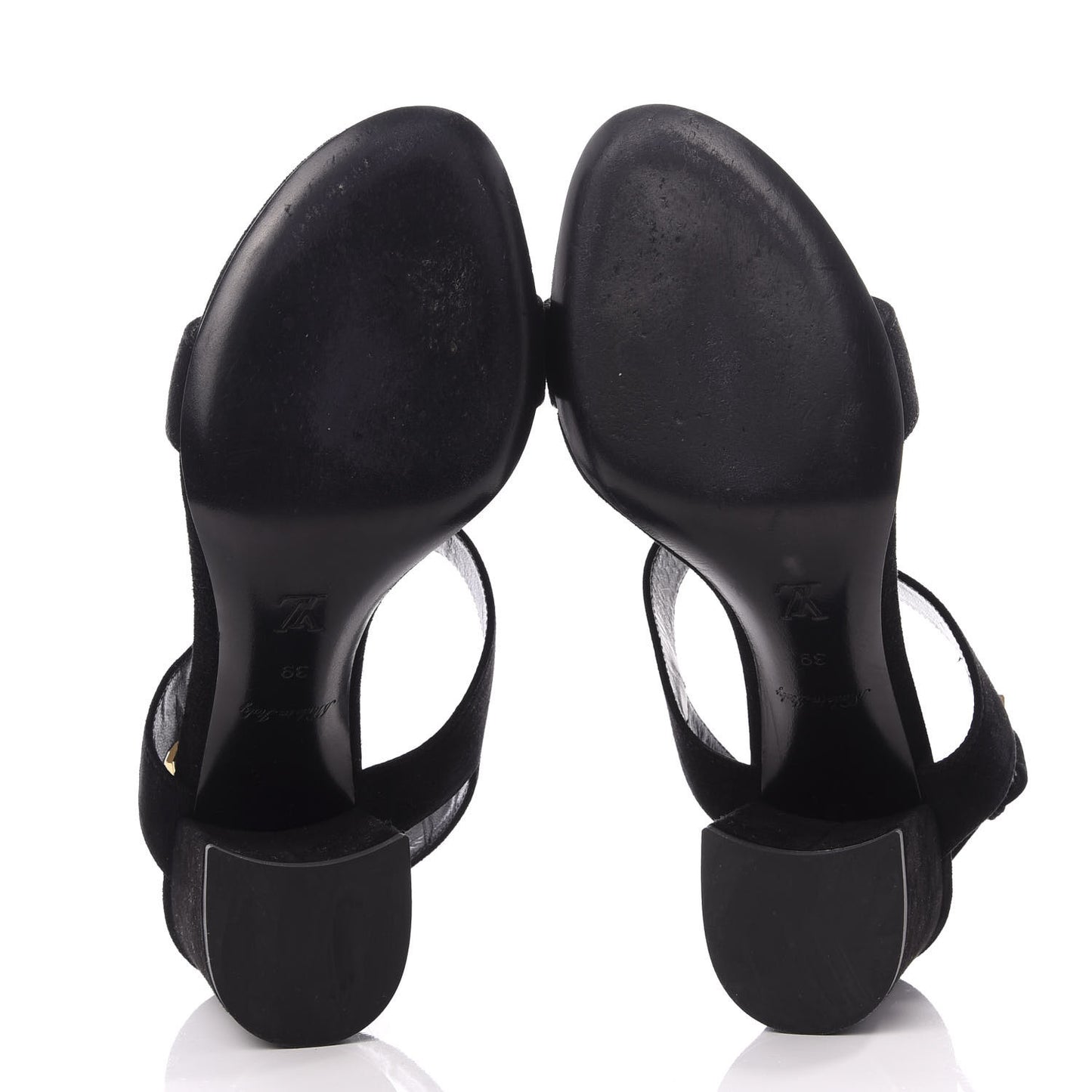 Suede Bahiana Sandals 39 Black