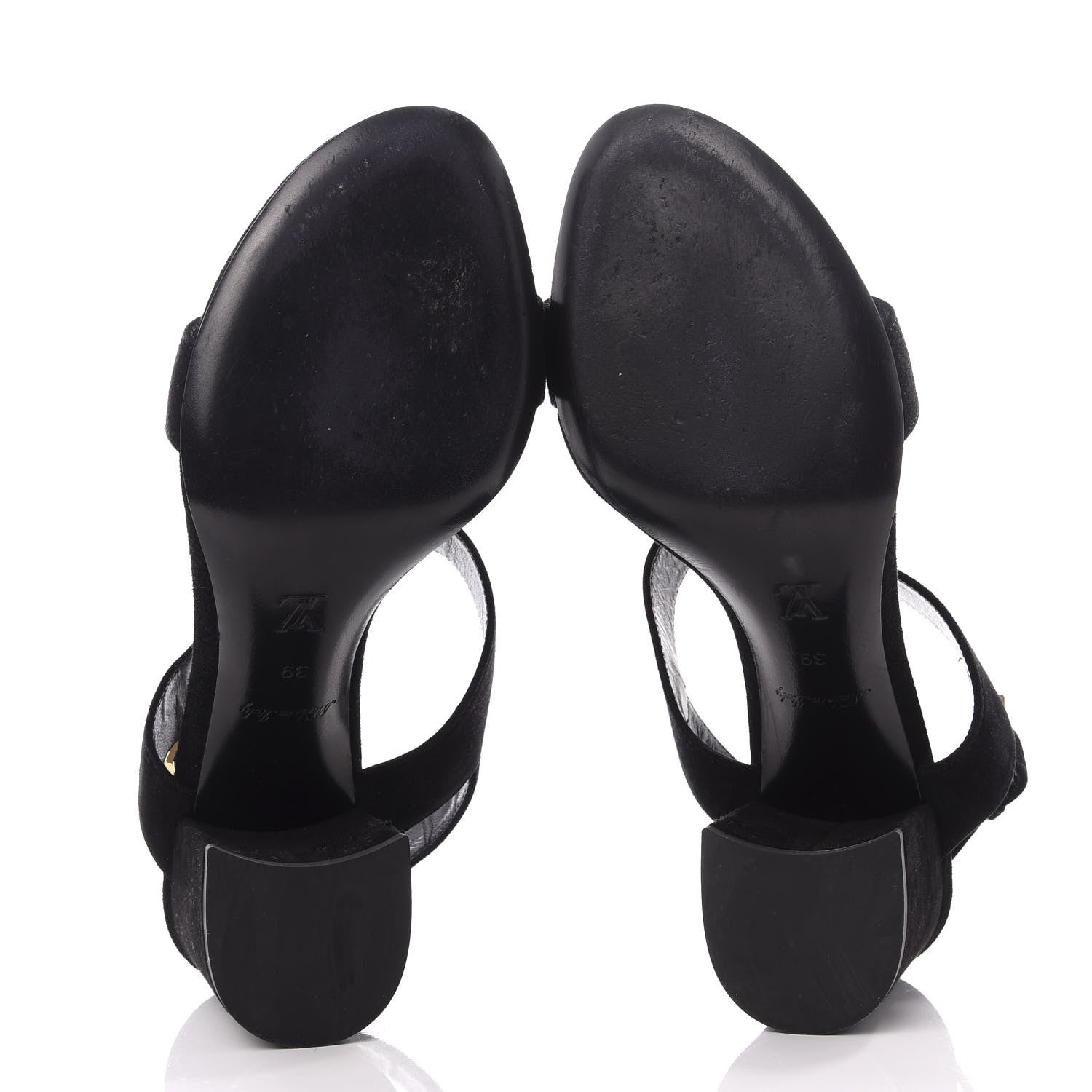 Louis Vuitton Suede Bahiana Sandals 39 Black 6 of 10