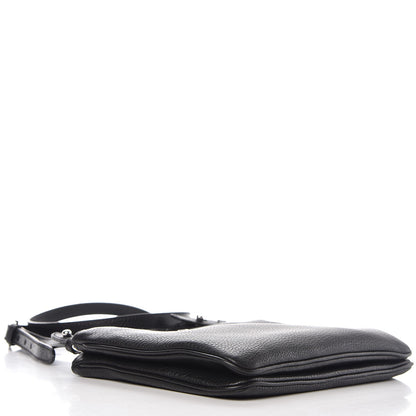 Prada Vitello Phenix Double Zip Crossbody Bag Black 4 of 6
