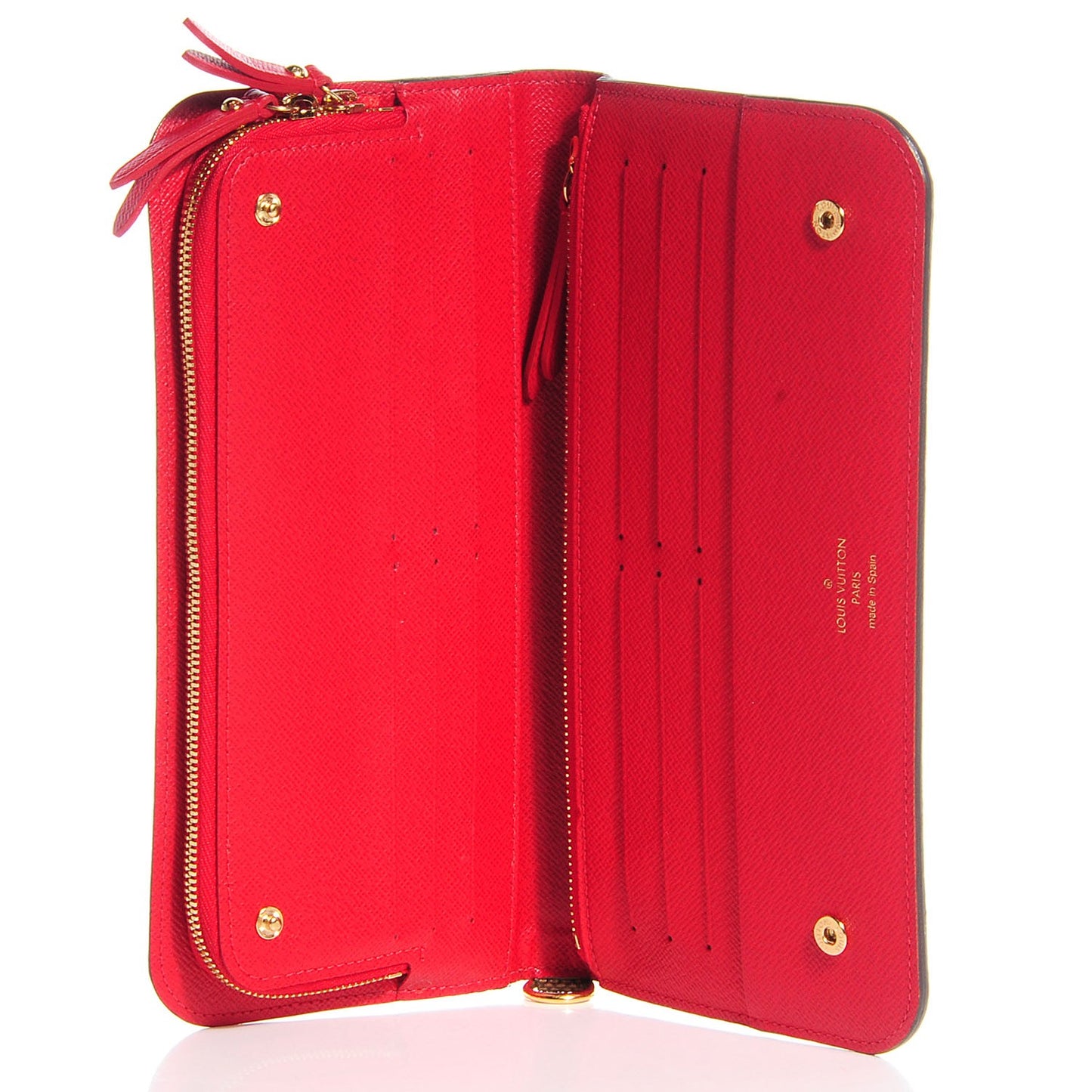 Damier Ebene Insolite Wallet Red