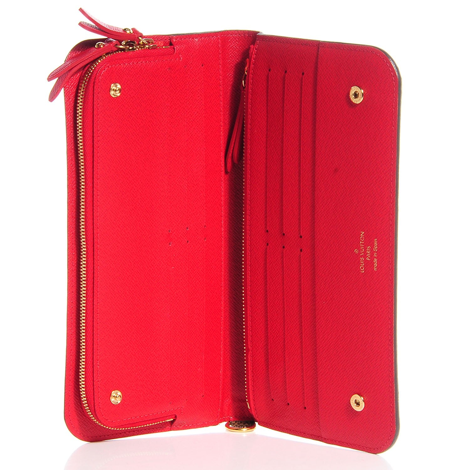 Louis Vuitton Damier Ebene Insolite Wallet Red 5 of 7