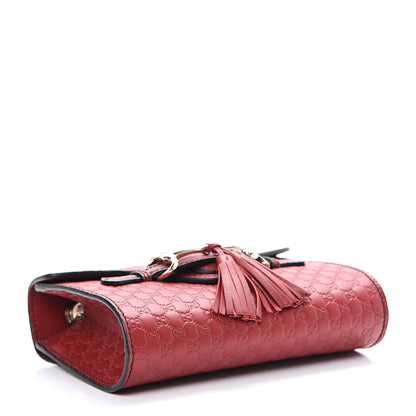 Gucci Soft Microguccissima Mini Emily Chain Shoulder Bag Rosso 3 of 10