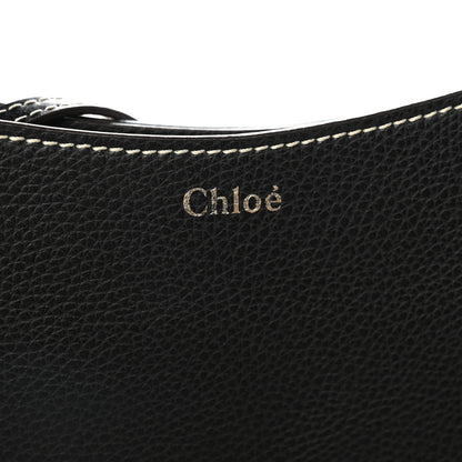 Chloe Small Grain Smooth Calfskin Large Darryl Hobo Black 7 of 10
