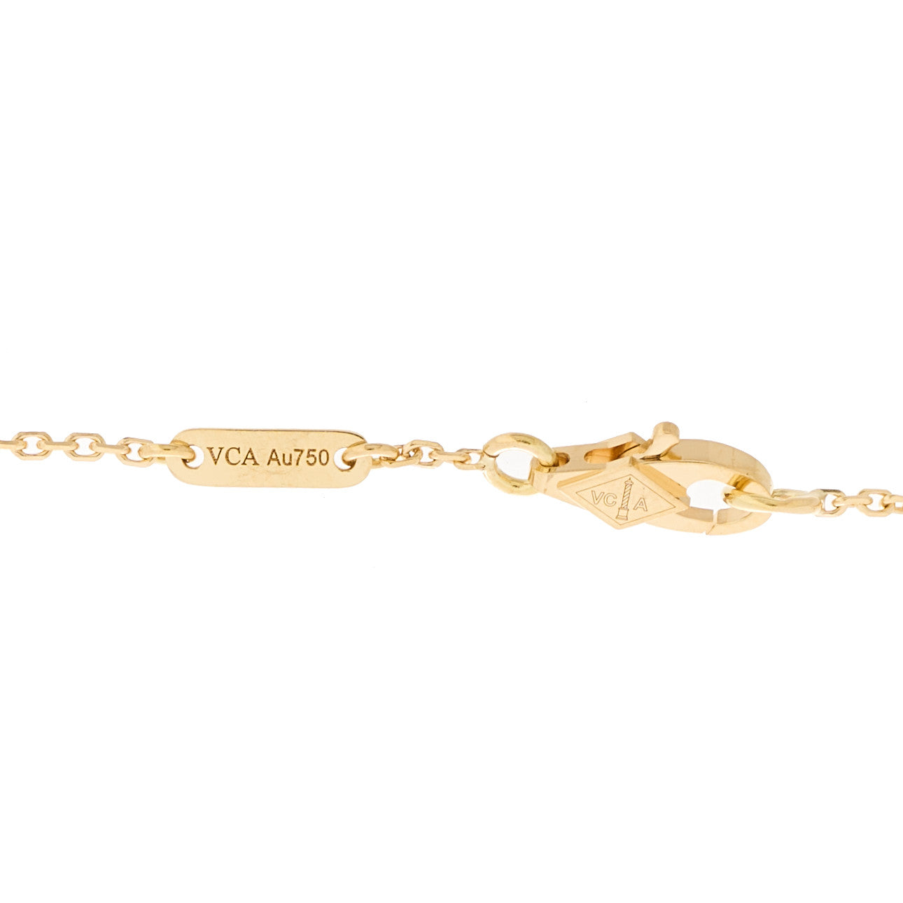 18K Yellow Gold Mother of Pearl Sweet Alhambra Bracelet