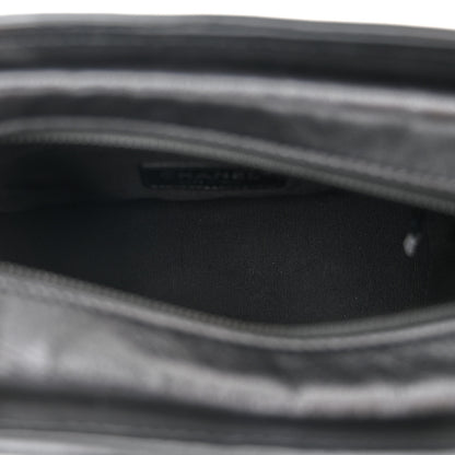Chanel Aged Calfskin Chevron Quilted Small Gabrielle Hobo So Black 5 of 10