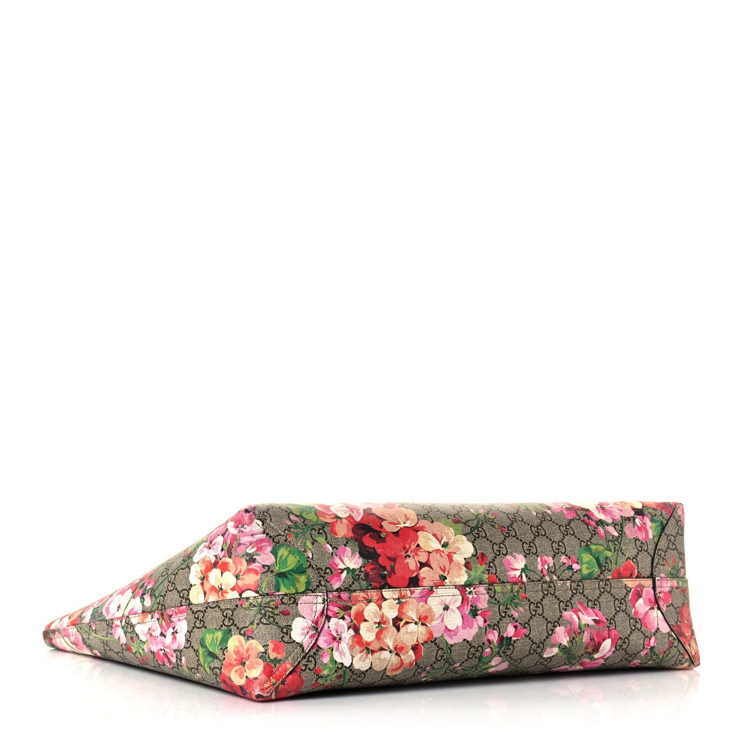 GG Supreme Monogram Blooms Large Reversible Tote Beige Multicolor Dry Rose