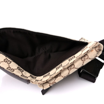 Gucci GG Monogram Double Pocket Belt Bag Dark Brown 5 of 13