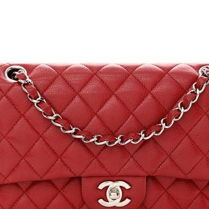 Chanel Caviar Quilted Medium Double Flap Red 8 of 15