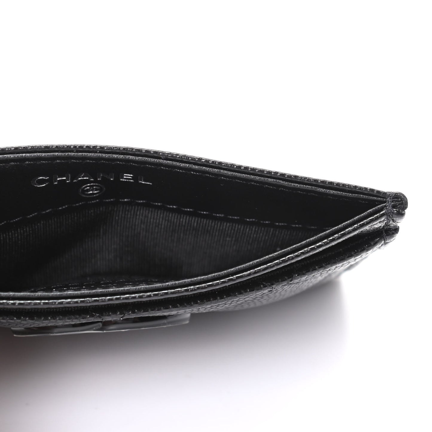 Caviar Quilted My Everything Card Holder Black