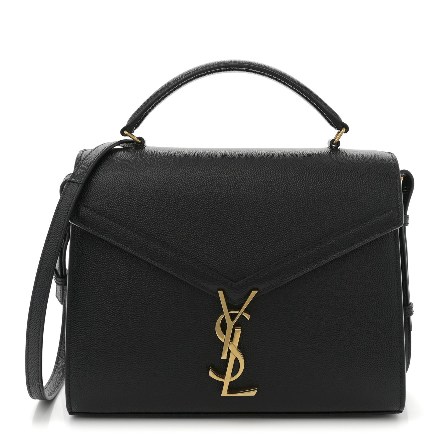 Grain de Poudre Medium Classic Monogram Cassandra Top Handle Black Rouge Legion