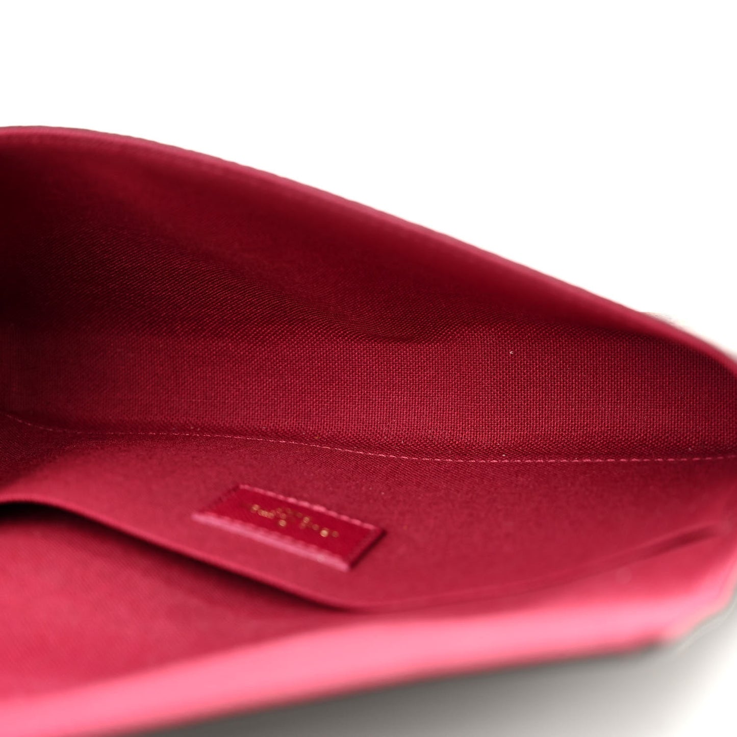 Monogram Pochette Felicie Chain Wallet Fuchsia