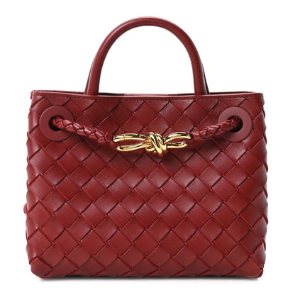 Bottega Veneta Nappa Intrecciato Mini Andiamo Shoulder Bag Lava Red 1 of 9