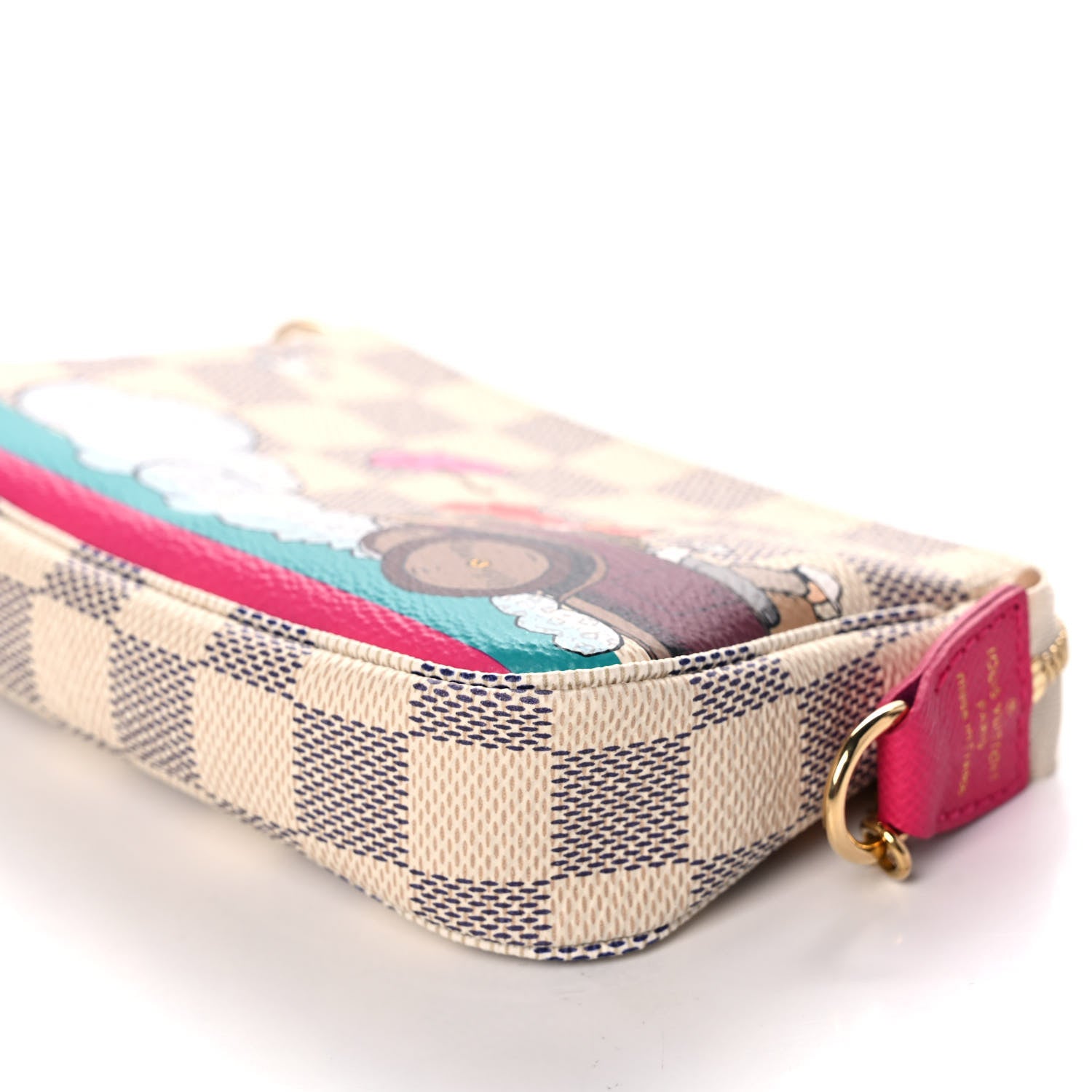 Louis Vuitton Damier Azur 2015 Christmas Animation Mini Pochette Accessories 10 of 11