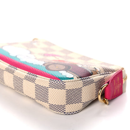 Louis Vuitton Damier Azur 2015 Christmas Animation Mini Pochette Accessories 10 of 11