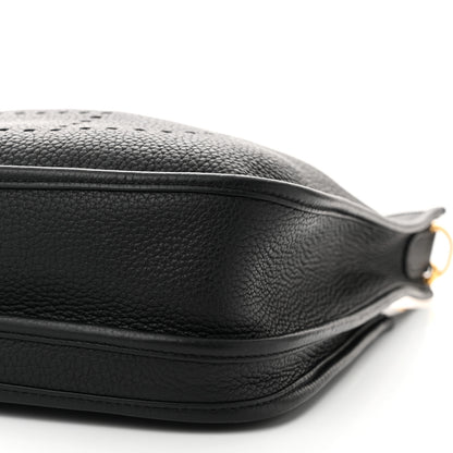 Hermes Taurillon Clemence Evelyne III PM Black 10 of 10