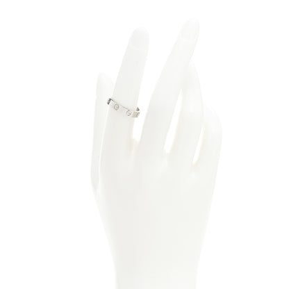 Cartier 18K White Gold 3.5mm LOVE Wedding Band Ring 53 6.5 4 of 4