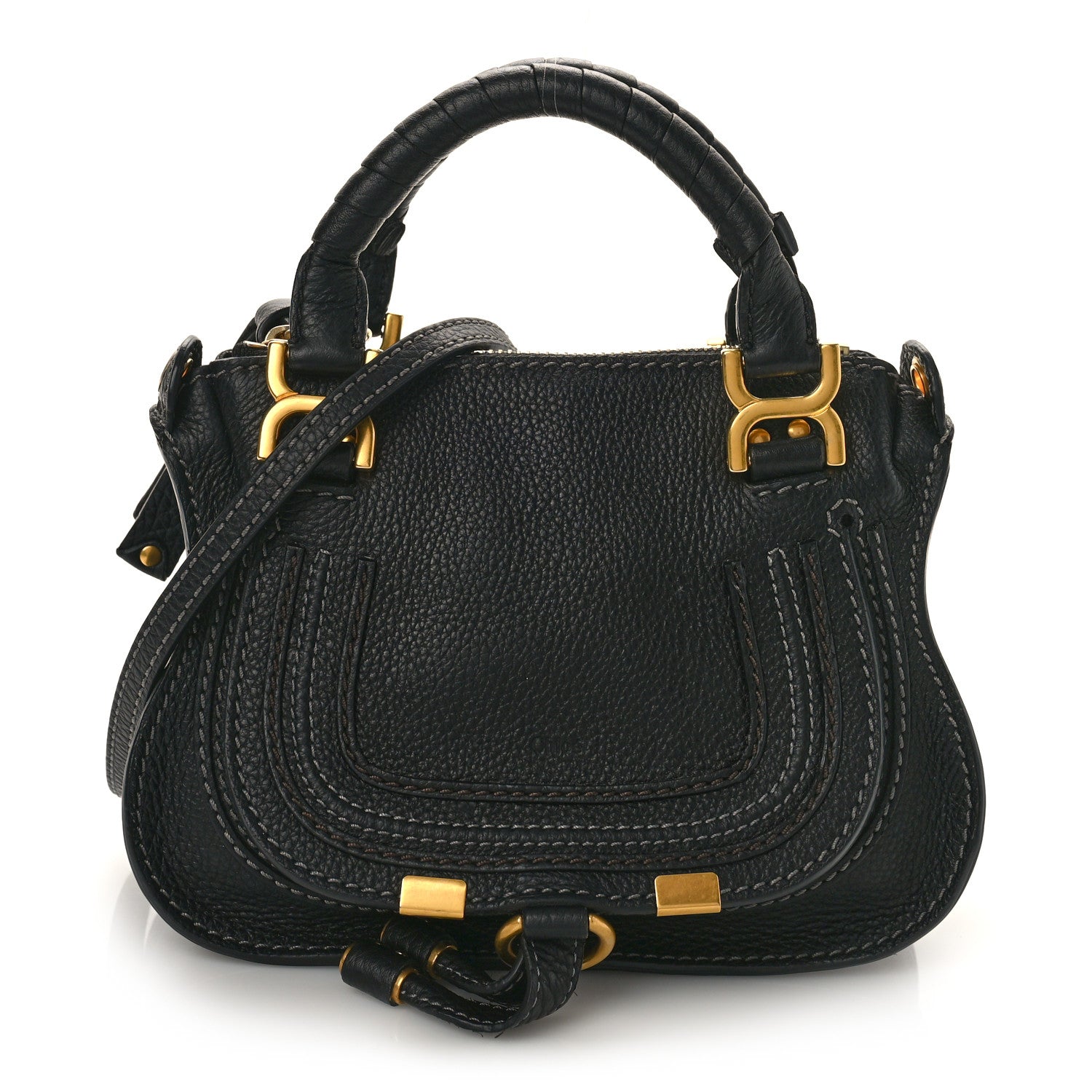 Chloe Calfskin Mini Marcie Satchel Black 1 of 10
