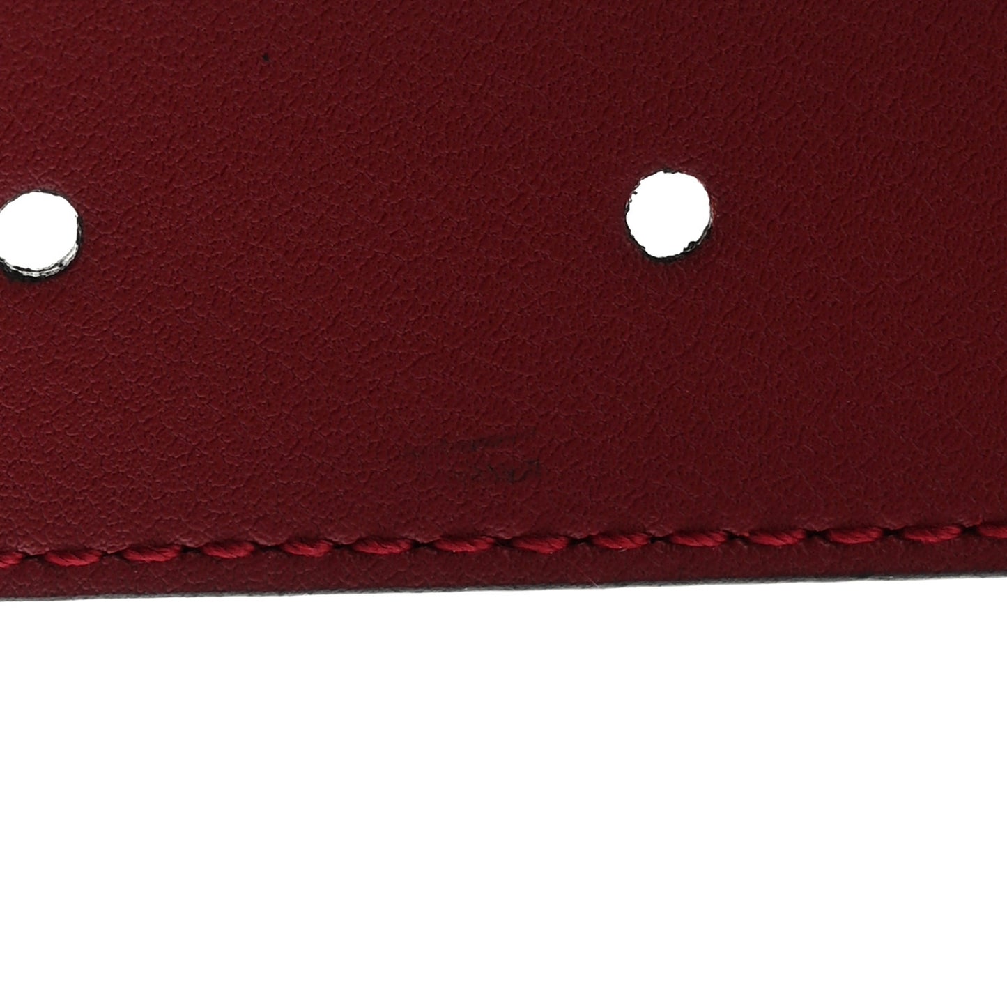 Plutone Calfskin Double G 30mm Belt 75 30 Red