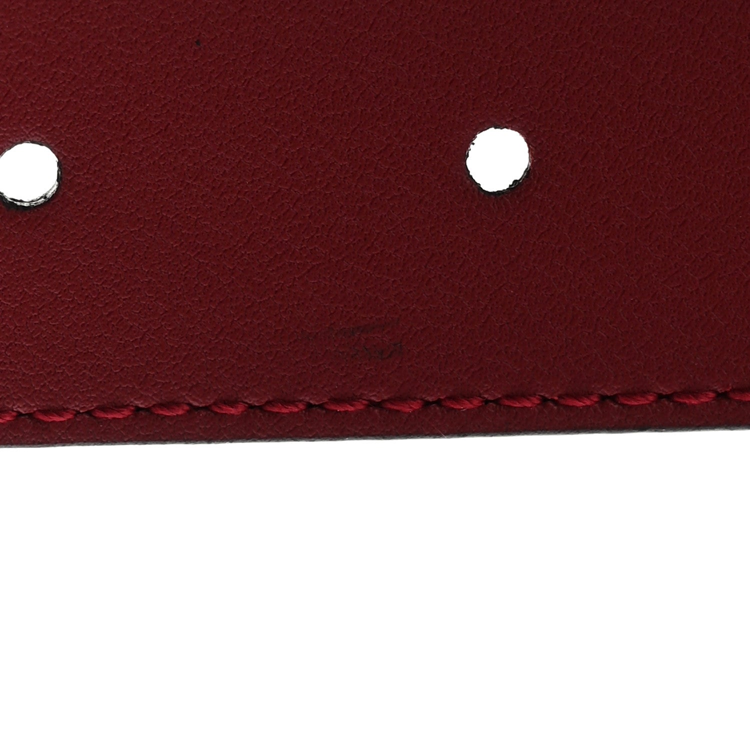 Gucci Plutone Calfskin Double G 30mm Belt 75 30 Red 6 of 6